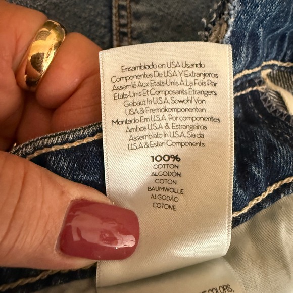 MOTHER The Dazzler Shift Crop Jeans Mid Wash Sin And Suffer Size 29 - Picture 7 of 13